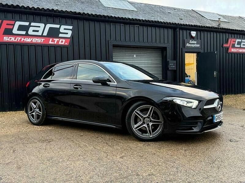 Used Mercedes A200 AMG line 150 HP (110 kW) 2020 Black Hatchback