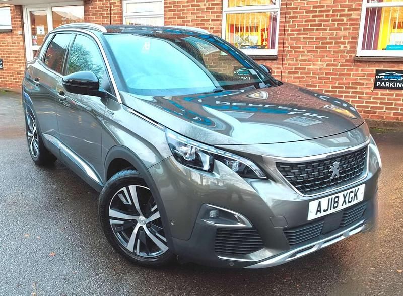 Grey Used 2018 Peugeot 3008 GT-line Hatchback | £10,020 (Fair price) - Image 1/4