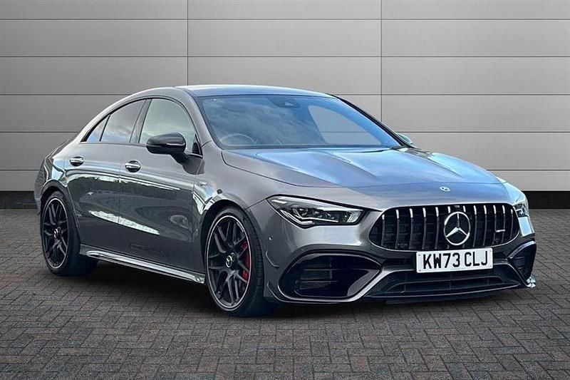 Mountain grey Used 2023 Mercedes CLA45 AMG Sedan | £49,950 (Fair price) - Image 1/4