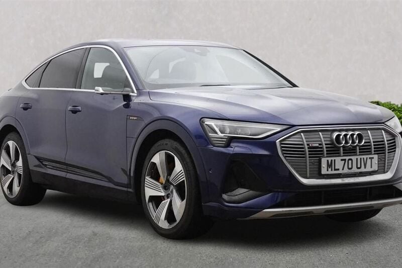 Blue Used 2020 Audi e-tron Sportback S-Line SUV | £26,697 (A bit pricey) - Image 1/4