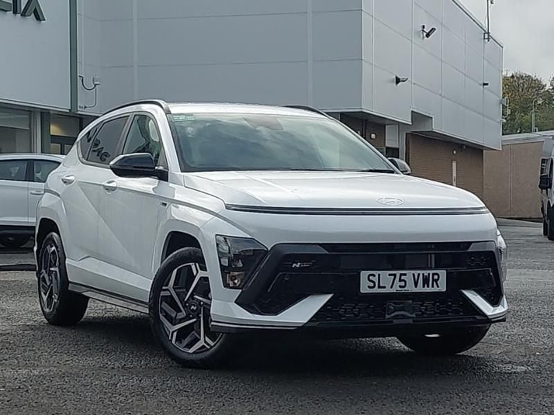 White New 2025 Hyundai Kona N Line SUV | £23,698 (Good price) - Image 1/4