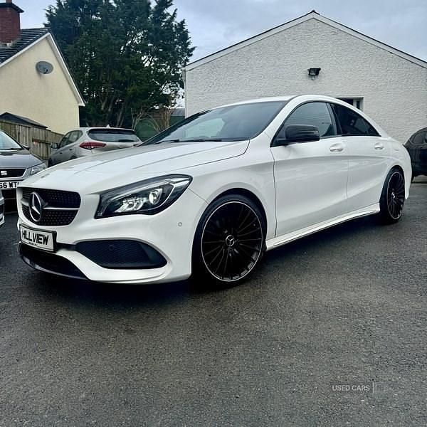 Used Mercedes CLA200 AMG line 136 HP (100 kW) 2018 White Sedan