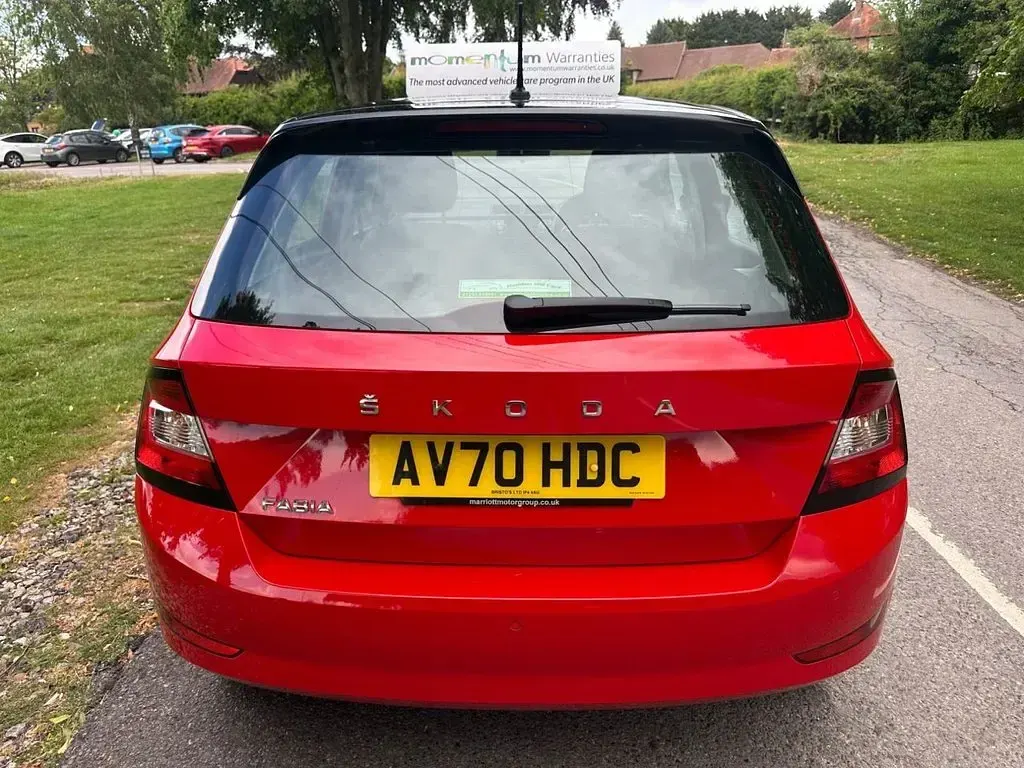 Used Skoda Fabia Colour Edition 95 HP (69 kW) 2020 Red Hatchback
