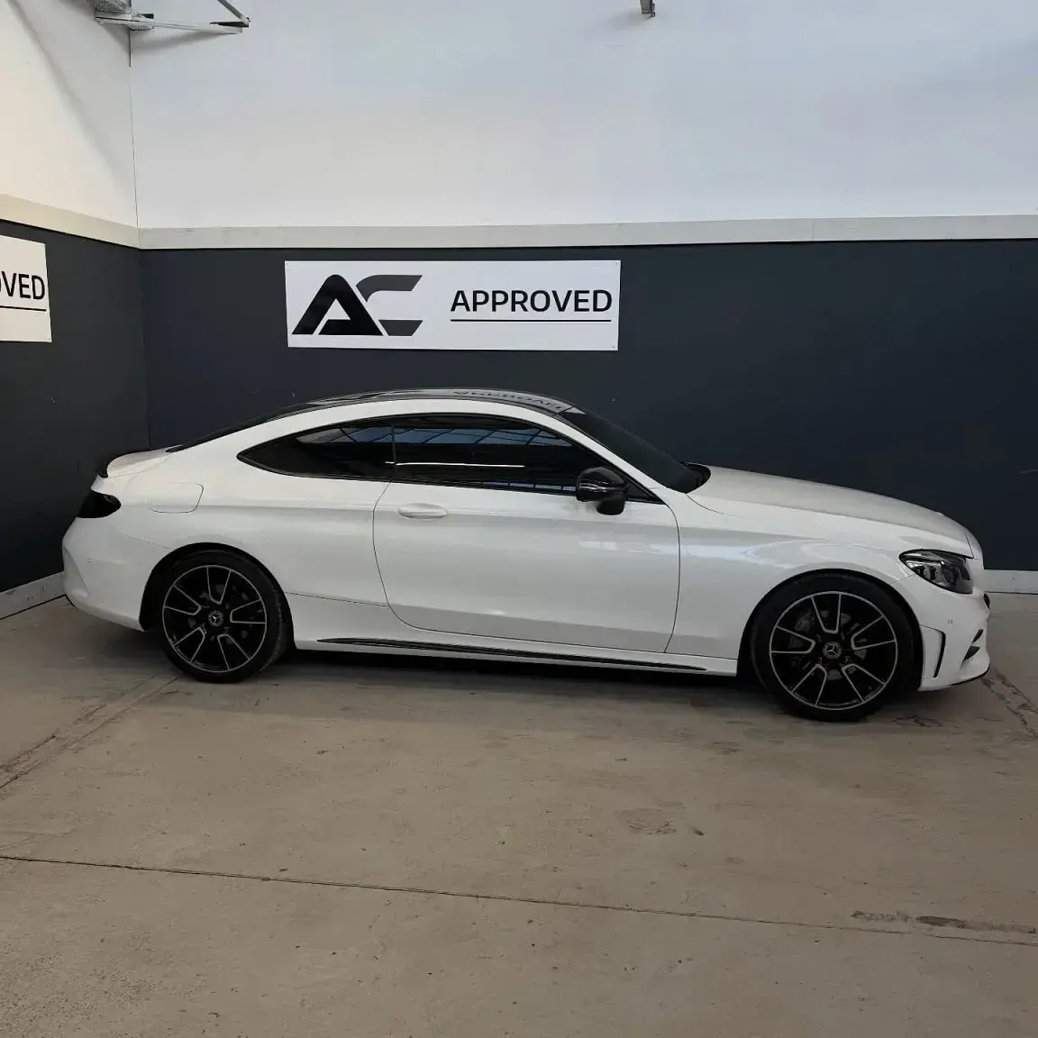 Used Mercedes C220 AMG line 2019 White Coupe