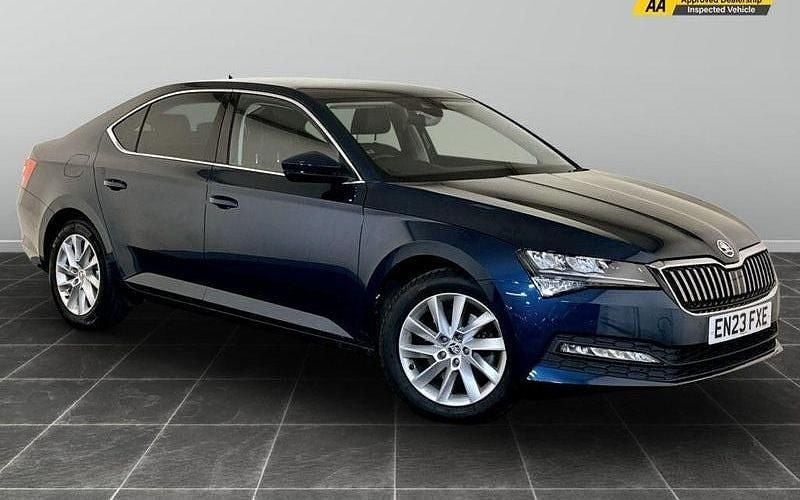 Blue Used 2023 Skoda Superb SE Technology Hatchback | £19,995 (Fair price) - Image 1/2