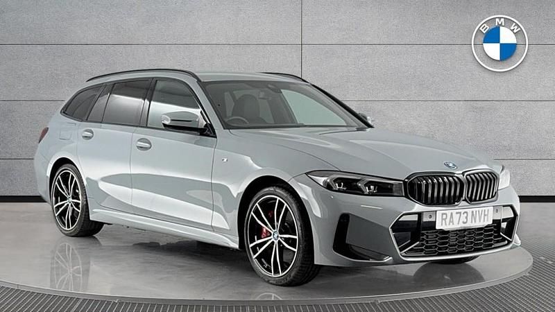 Brooklyn grey metallic Used 2024 BMW 330e M Sport Estate | £33,950 (Fair price) - Image 1/4