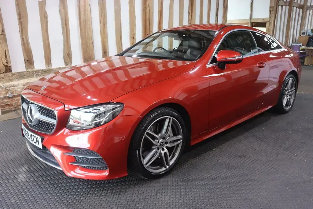 Used Mercedes E350 AMG line 2020 Red Coupe