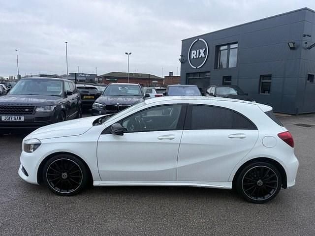 Used Mercedes A200 AMG line 2017 White Hatchback
