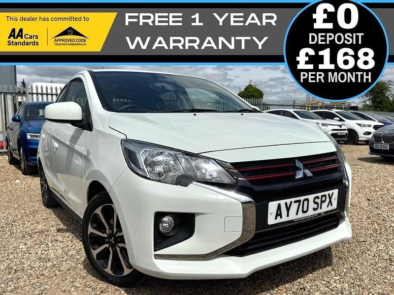 White Used 2020 Mitsubishi Mirage Hatchback | £7,990 (Good price) - Image 1/4