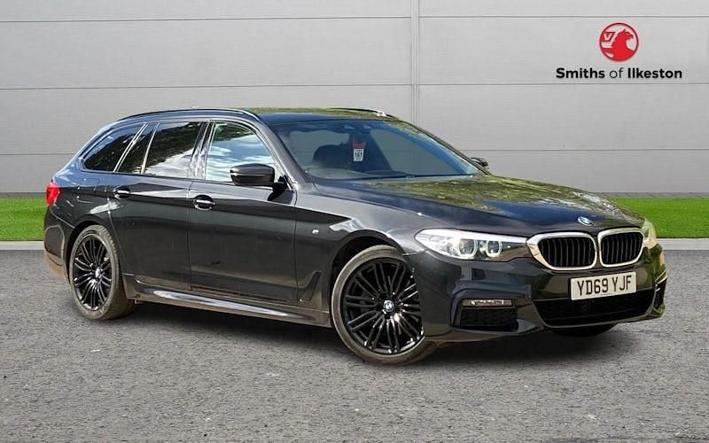 Black Used 2019 BMW 520 M Sport Estate | £19,495 (Fair price) - Image 1/4