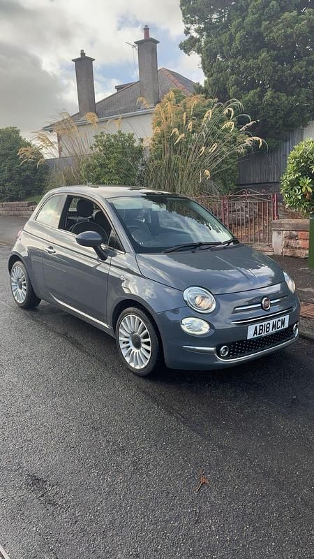 Grey Used 2019 Fiat 500 Lounge Hatchback | £5,695 (Super price) - Image 1/4