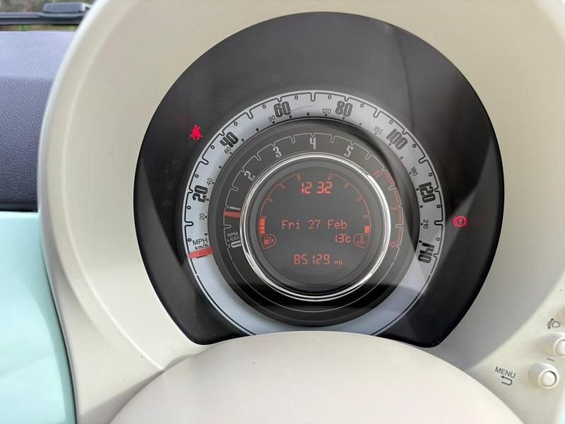 Used Fiat 500 Lounge 69 HP (50 kW) 2016 Green Hatchback