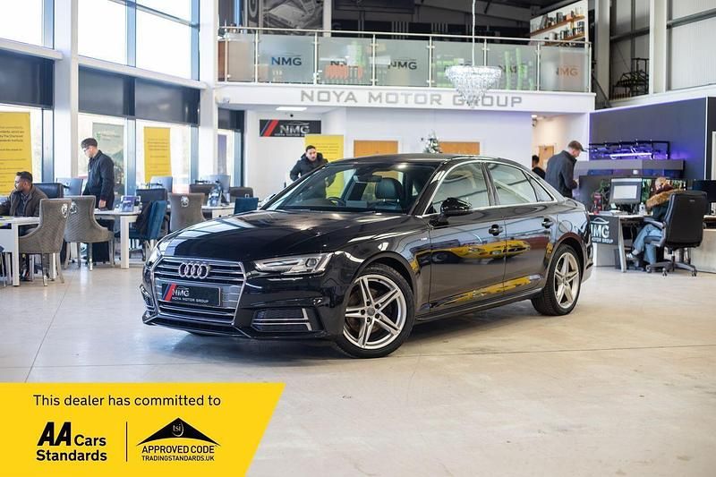 Black Used 2017 Audi A4 S-Line Sedan | £9,399 (Good price) - Image 1/4