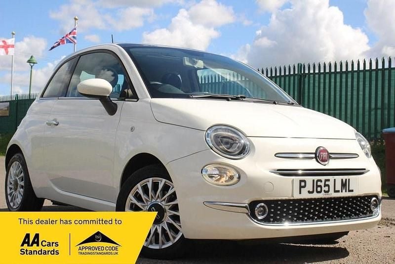 Used Fiat 500 Lounge 69 HP (50 kW) 2015 White Hatchback