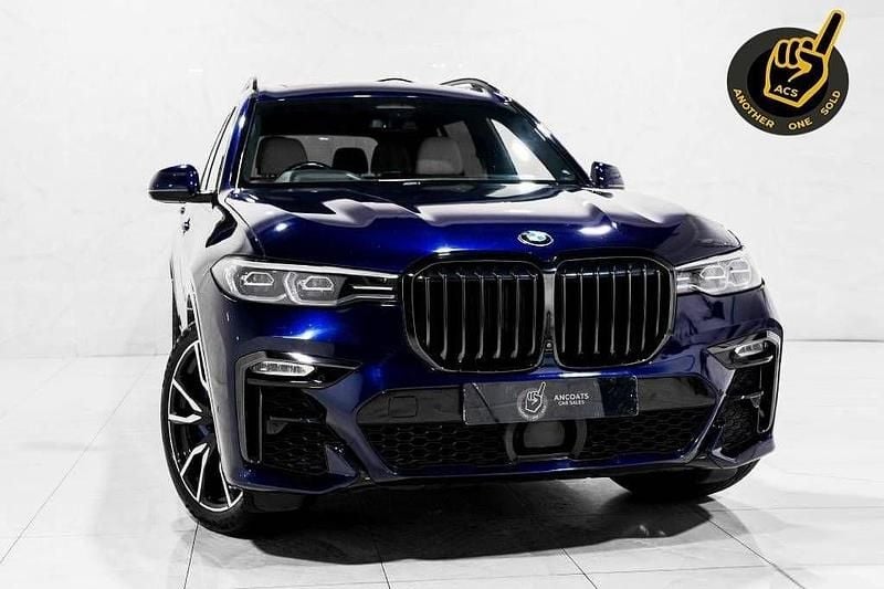Blue Used 2020 BMW X7 M Sport SUV | £49,888 (Expensive) - Image 1/4