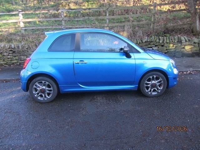 Used Fiat 500 S 69 HP (50 kW) 2016 Blue Hatchback