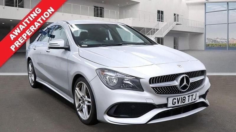 Silver Used 2018 Mercedes CLA180 AMG line Sedan | £12,599 (Fair price) - Image 1/4