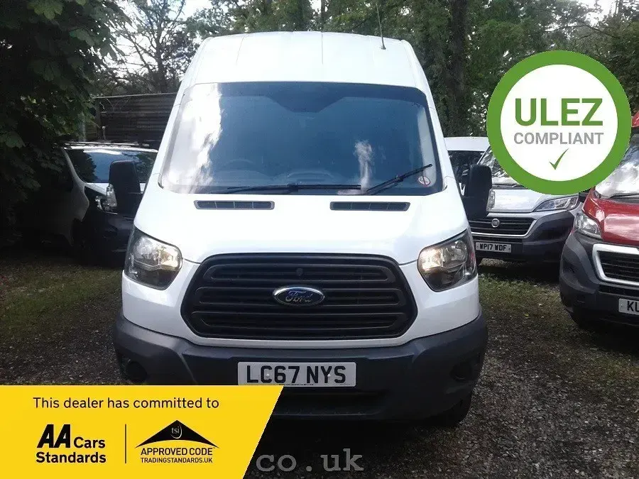 Used Ford Transit 170 HP (125 kW) 2018 White Van