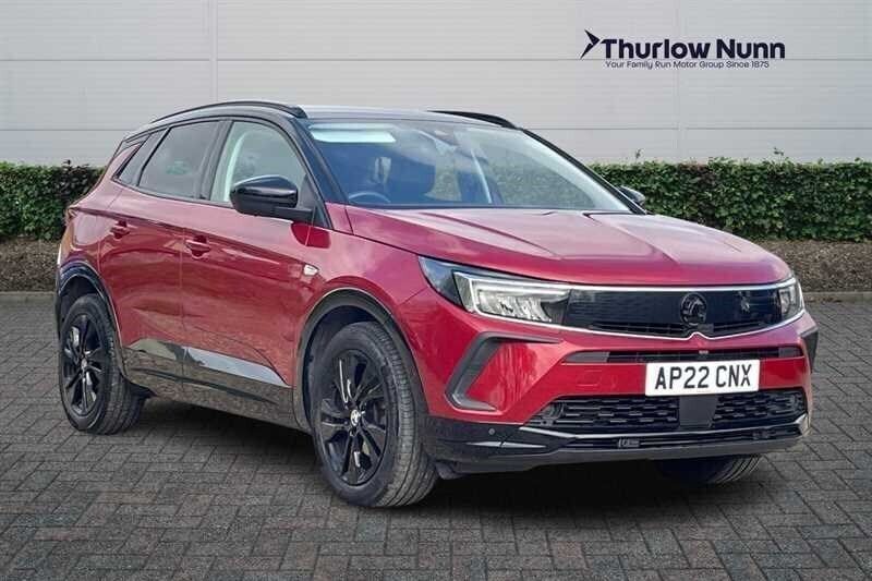 Dark ruby red Used 2022 Vauxhall Grandland X GS Line SUV | £16,399 (Fair price) - Image 1/4