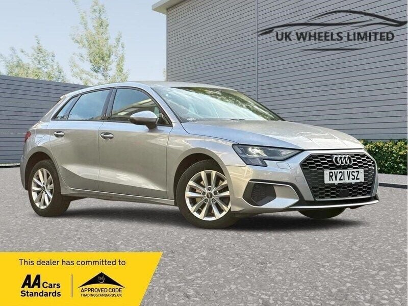 Silver Used 2021 Audi A3 Sportback Hatchback | £15,990 (Fair price) - Image 1/3