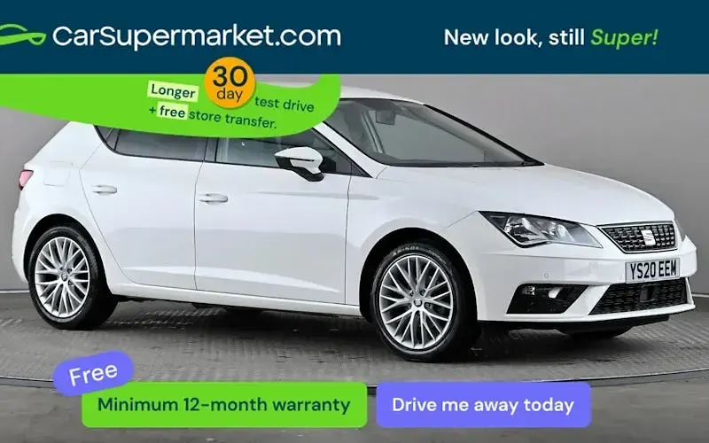 Begagnad Seat Leon SE Dynamic 116 HK (85 kW) 2020 Vit Halvkombi