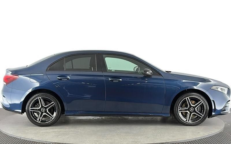 Used Mercedes A250 AMG line 218 HP (160 kW) 2021 Blue Sedan