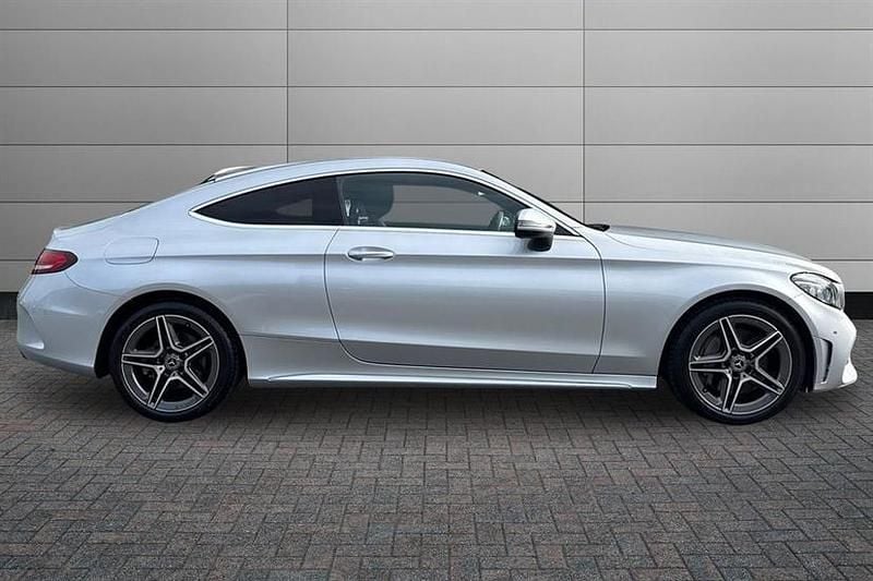 Used Mercedes C300 AMG Line Premium 258 HP (189 kW) 2019 Iridium silver Coupe
