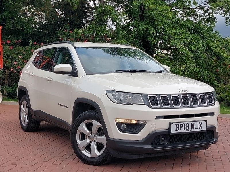 White Used 2018 Jeep Compass Longitude SUV | £10,198 (Fair price) - Image 1/4