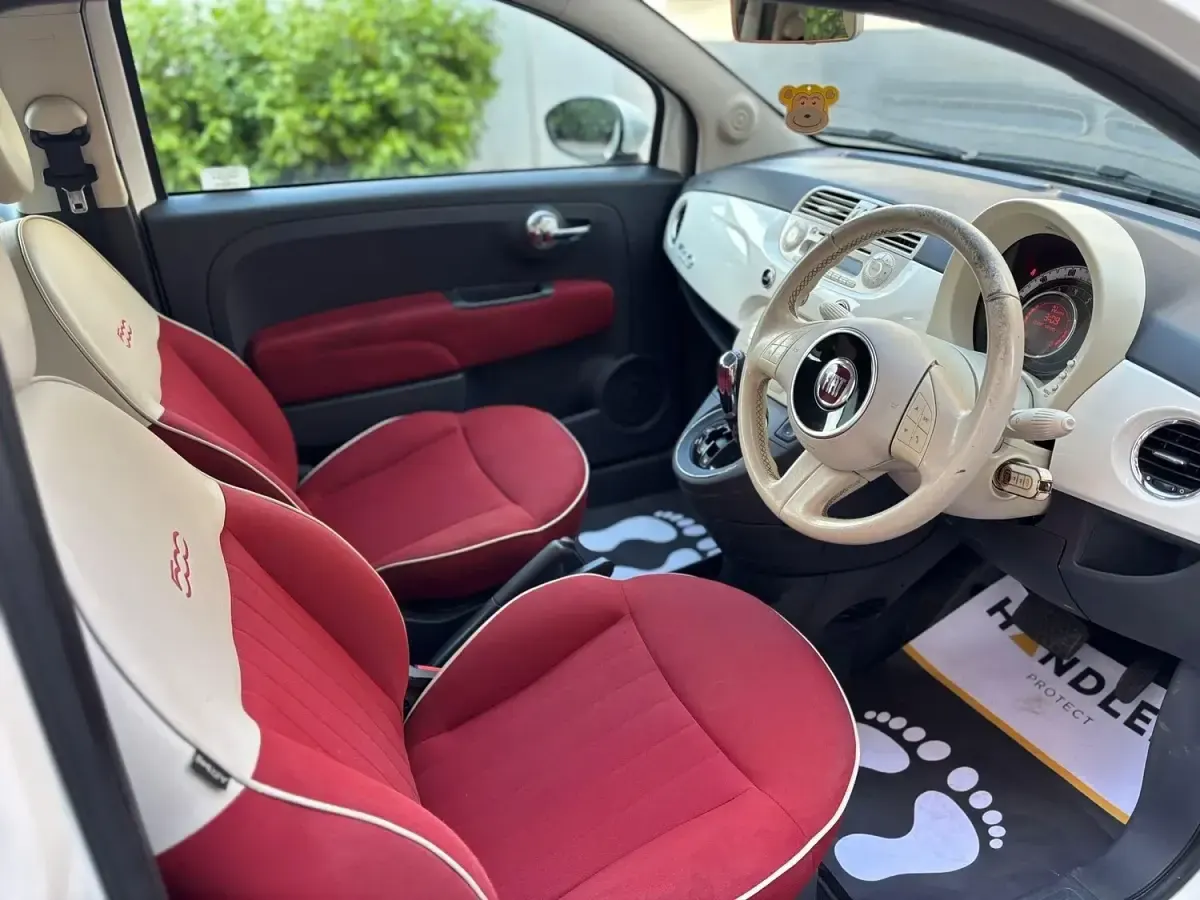 Used Fiat 500 Lounge 2013 White Cabriolet