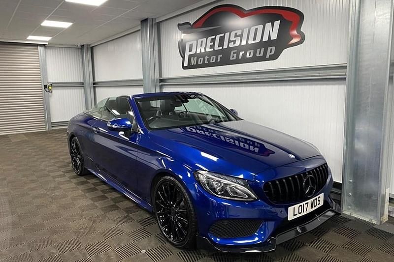 Blue Used 2017 Mercedes C220 AMG line Cabriolet | £17,495 (Fair price) - Image 1/1