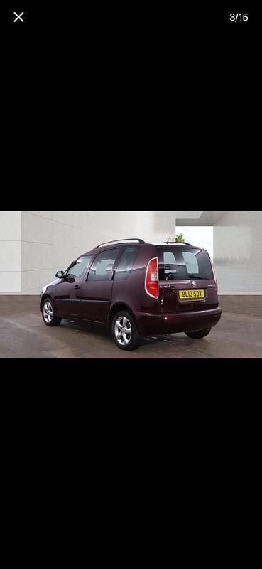 Used Skoda Roomster SE 105 HP (77 kW) 2013 Maroon MPV