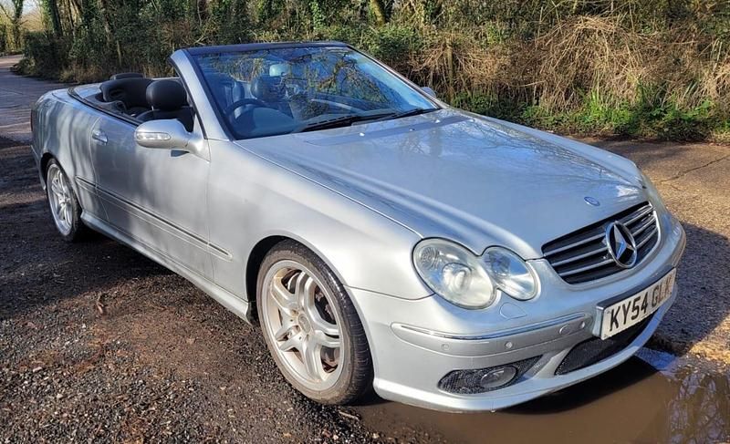 Used Mercedes CLK55 AMG 2004 Silver Cabriolet