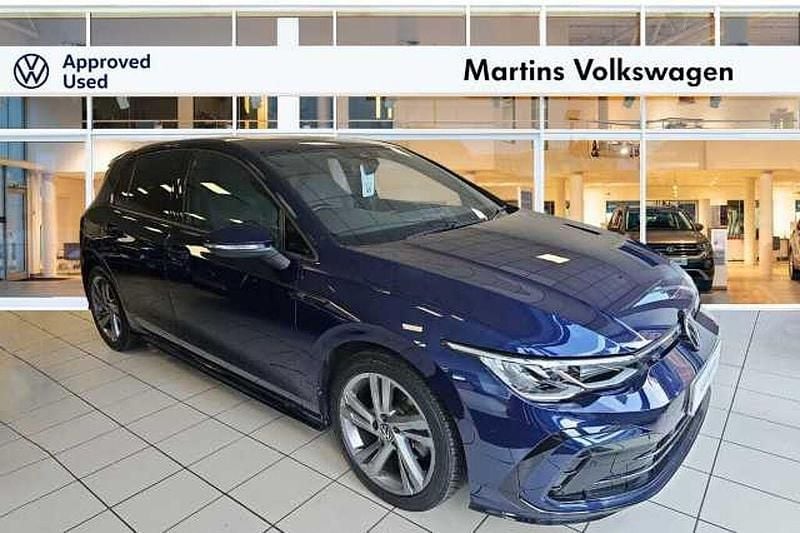 Blue Used 2021 VW Golf VIII R-line Hatchback | £18,690 (Fair price) - Image 1/4