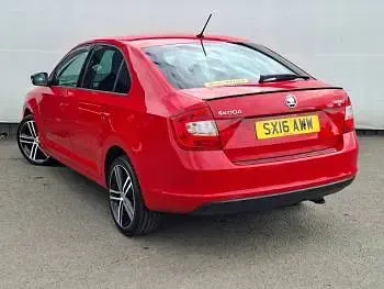 Used Skoda Rapid Sport 110 HP (80 kW) 2016 Red Hatchback