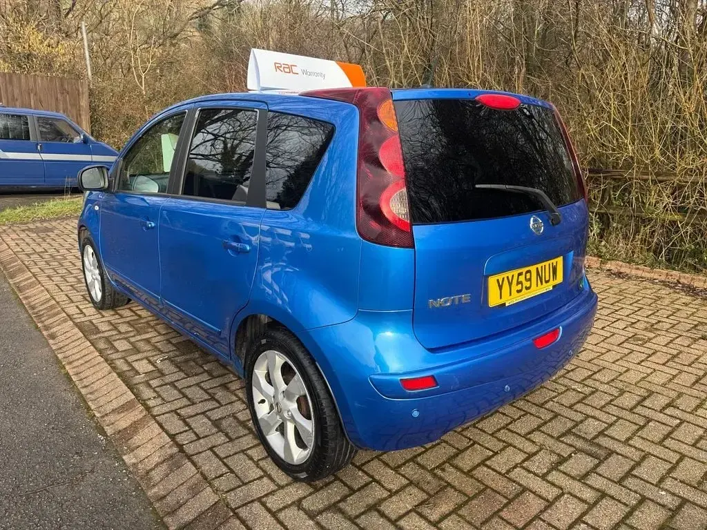 Used Nissan Note Tekna 110 HP (80 kW) 2009 Blue Hatchback
