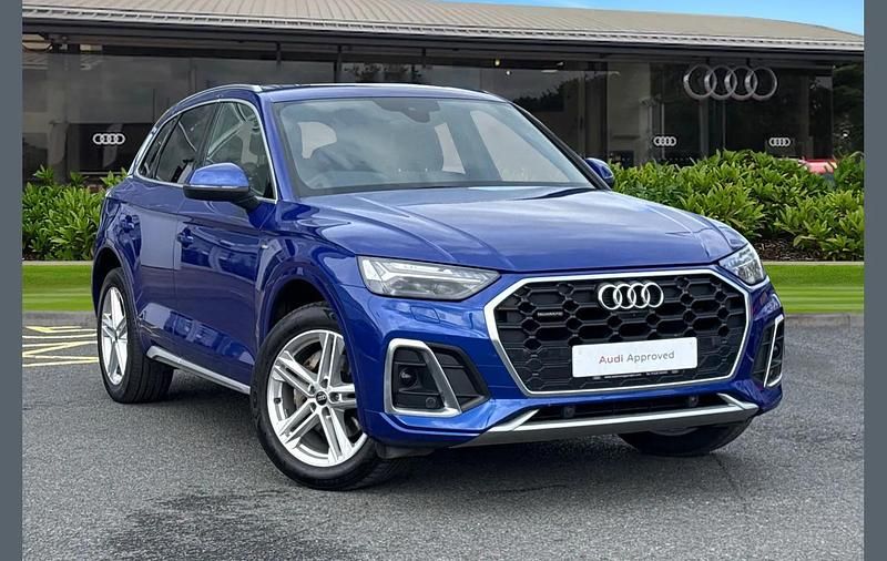 Begagnad Audi Q5 S-Line 204 HK (150 kW) 2023 Blå SUV