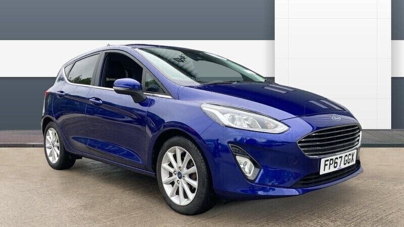 Blue Used 2017 Ford Fiesta Titanium Hatchback | £8,056 (Fair price) - Image 1/4