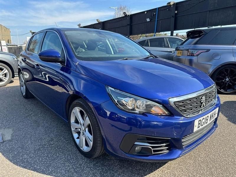 Blue Used 2018 Peugeot 308 Allure Hatchback | £5,299 (Fair price) - Image 1/4
