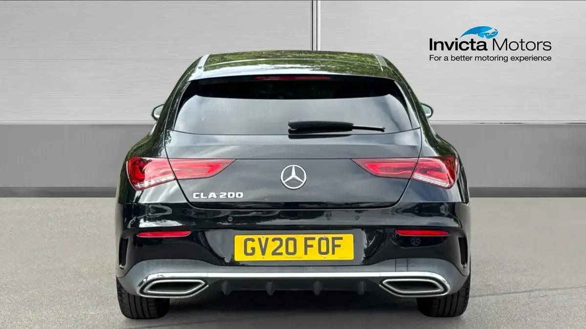 Used Mercedes CLA200 AMG line 163 HP (119 kW) 2020 Cosmos black metallic Coupe