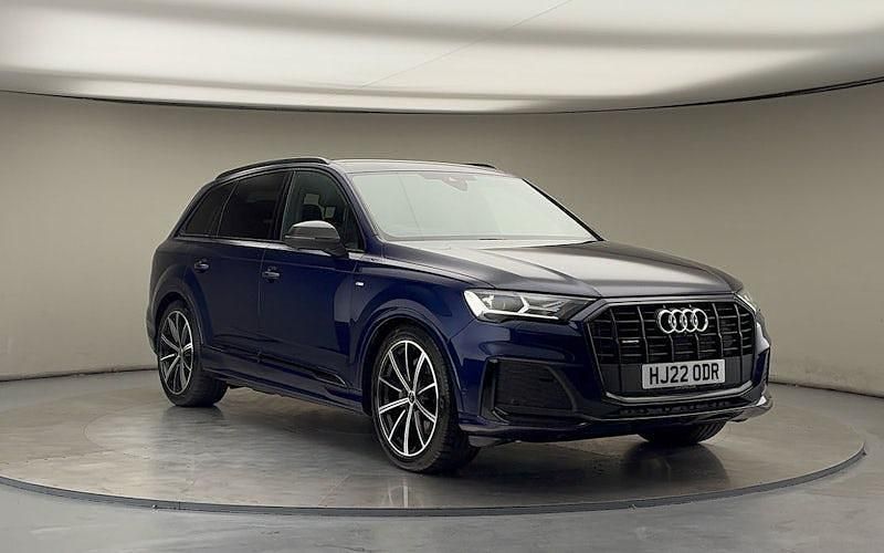 Navarra blue Used 2022 Audi Q7 Black Edition SUV | £43,500 (Fair price) - Image 1/4