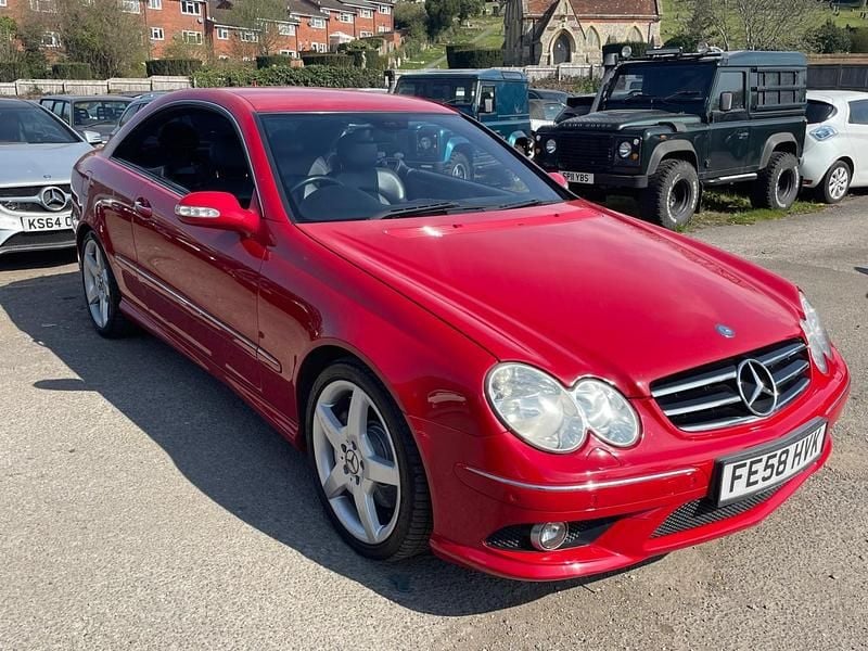 Red Used 2008 Mercedes CLK220 Coupe | £3,999 (Expensive) - Image 1/4