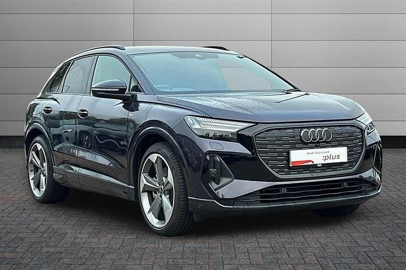 Aurora violet Used 2025 Audi Q4 e-tron Black Edition SUV | £40,350 - Image 1/4