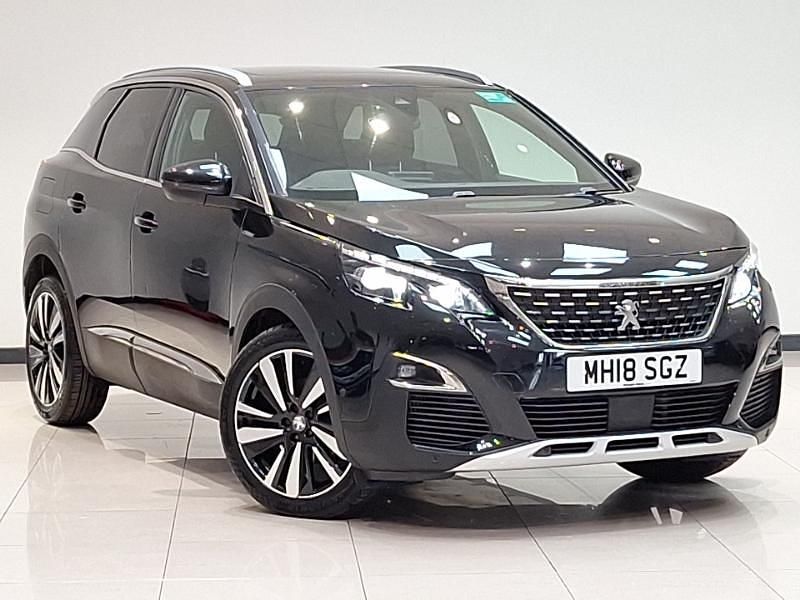Black Used 2018 Peugeot 3008 Premium SUV | £13,998 (Good price) - Image 1/4
