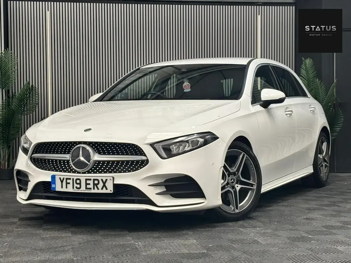 Used Mercedes A200 AMG line 2019 White Hatchback