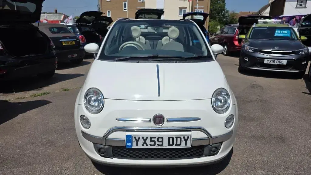 Used Fiat 500C Lounge 2009 White Cabriolet