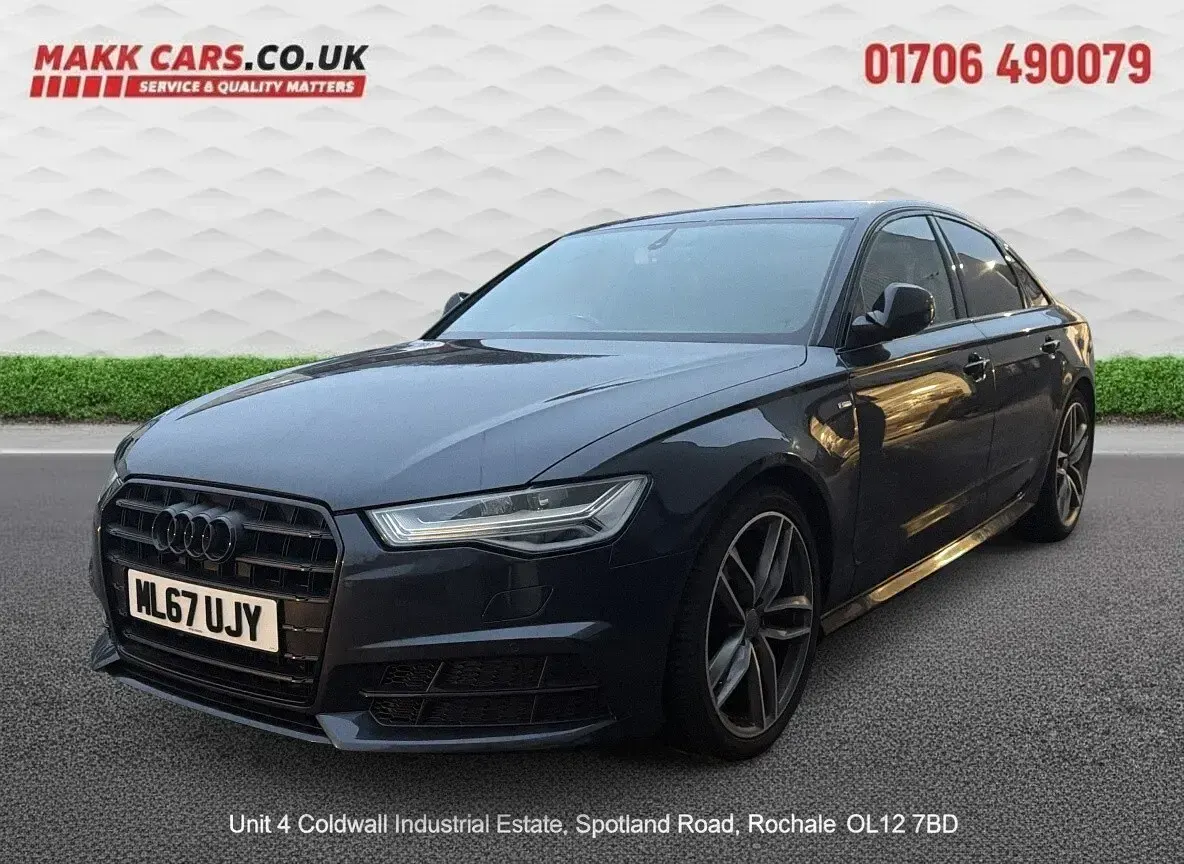 Used Audi A6 Black Edition 190 HP (139 kW) 2017 Blue Sedan
