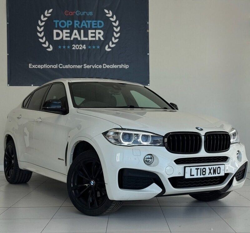White Used 2018 BMW X6 M Sport SUV | £21,995 (Fair price) - Image 1/4