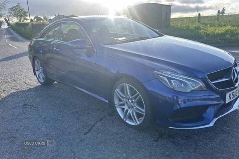 Blue Used 2016 Mercedes E220 AMG line Coupe | £10,450 (Fair price) - Image 1/1