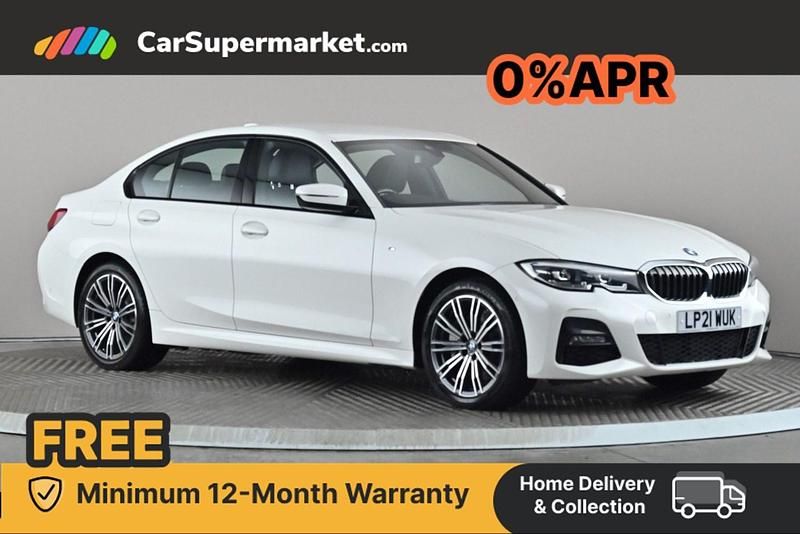White Used 2021 BMW 330e M Sport Sedan | £26,197 - Image 1/4