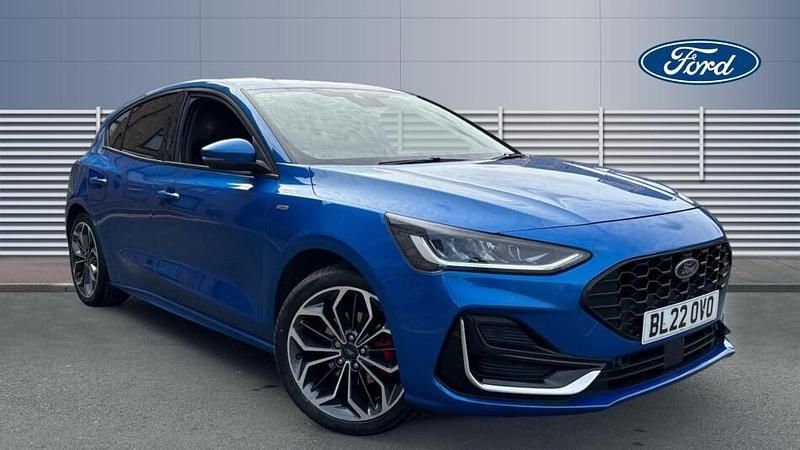 Blue Used 2022 Ford Focus ST-Line Hatchback | £18,350 (A bit pricey) - Image 1/3